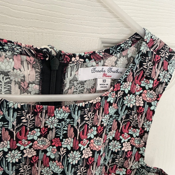 Brooks Brothers Girls Dress Size 10 Flower Print - Picture 2 of 5